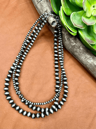 Three Stranded Navajo Pearl Necklace - Bray and Em Boutique