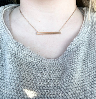 Thrive Time Bar Pendant Necklace - Bray and Em Boutique