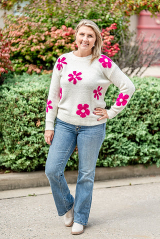 Through the Flowers Sweater - Bray and Em Boutique