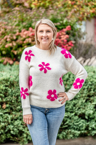 Through the Flowers Sweater - Bray and Em Boutique