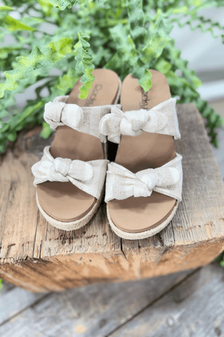 Tie The Knot Wedge Sandals - Bray and Em Boutique