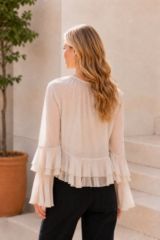 Tied In Grace Chiffon Blouse - Bray and Em Boutique