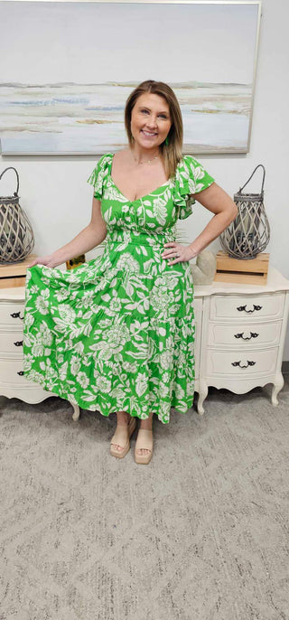 Time For Fun Floral Maxi Dress - Bray and Em Boutique