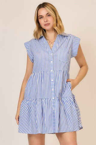 Timeless Lines Mini Dress - Bray and Em Boutique