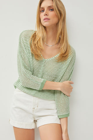 Timeless Look Stripe Knit Sweater Top - Bray and Em Boutique