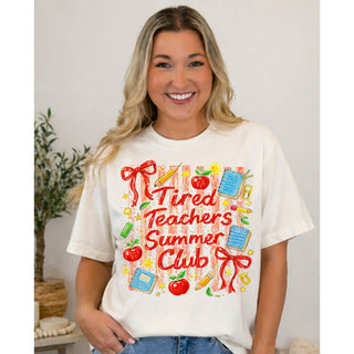 Tired Teach Tee Preorder - Bray and Em Boutique