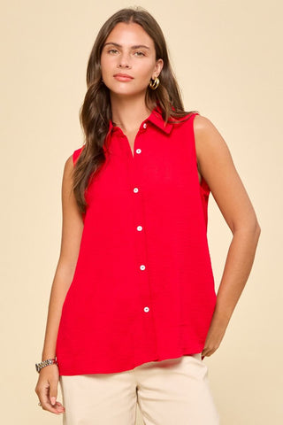 Top Of The World Sleeveless Top - Bray and Em Boutique