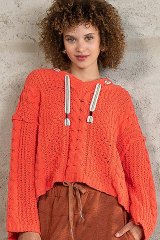 Touch of Elegance Hooded Sweater - Bray and Em Boutique