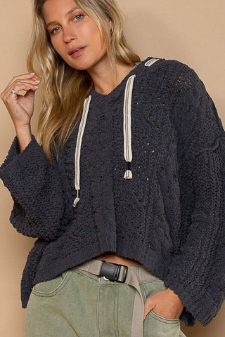 Touch of Elegance Hooded Sweater - Bray and Em Boutique