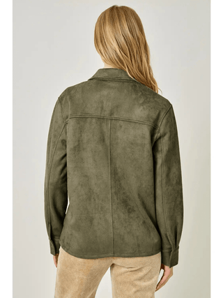 Touch Of Refinement Suede Shacket - Bray and Em Boutique