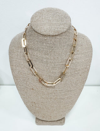 Tough Call Paperclip Chain Necklace - Bray and Em Boutique