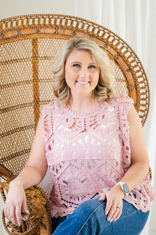 Trendsetter Touch Crochet Sleeveless Top - Bray and Em Boutique