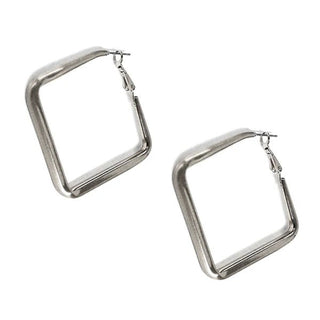 Trendy Edge Hammered Square Earring - Bray and Em Boutique