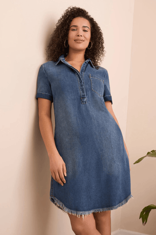TRIBAL All Day Look Shirt Dress - Bray and Em Boutique