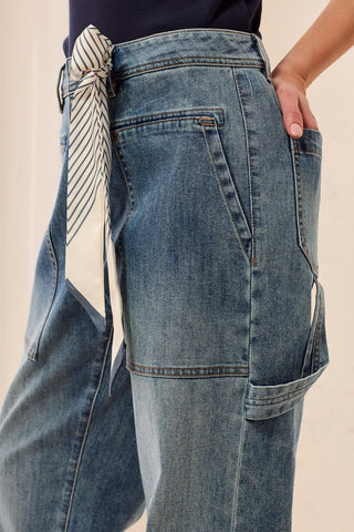 TRIBAL: Audrey Carpenter Straight Leg Denim - Bray and Em Boutique