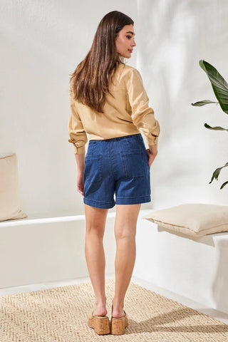 TRIBAL Audrey Elastic Waist Shorts - Bray and Em Boutique