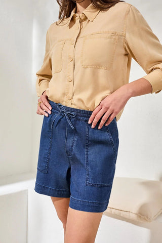TRIBAL Audrey Elastic Waist Shorts - Bray and Em Boutique