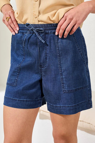 TRIBAL Audrey Elastic Waist Shorts - Bray and Em Boutique