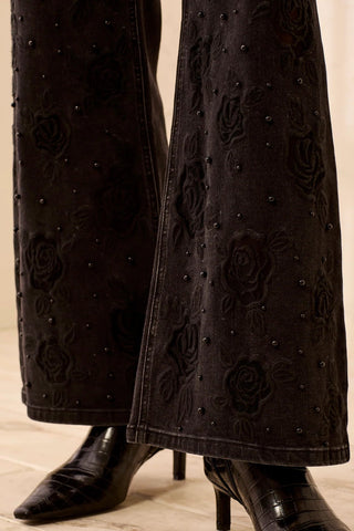 TRIBAL: Audrey Lace Embroidered Jean - Bray and Em Boutique