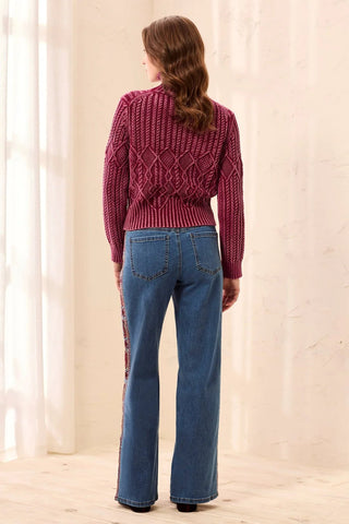 TRIBAL: Audrey Paisley Wide Leg Jean - Bray and Em Boutique