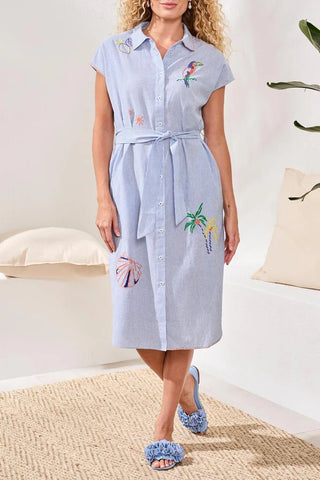 TRIBAL Baja Breeze Shirt Dress - Bray and Em Boutique