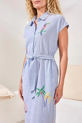 TRIBAL Baja Breeze Shirt Dress - Bray and Em Boutique