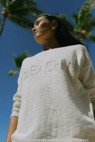 TRIBAL "Beach" Love Scoop Neck Sweater - Bray and Em Boutique