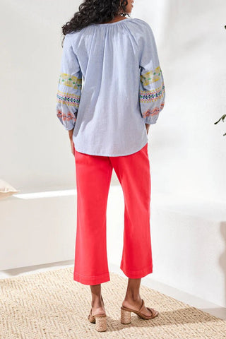 TRIBAL Blossom Thread Blouse - Bray and Em Boutique