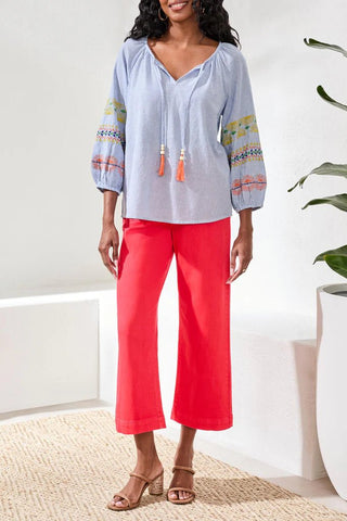 TRIBAL Blossom Thread Blouse - Bray and Em Boutique
