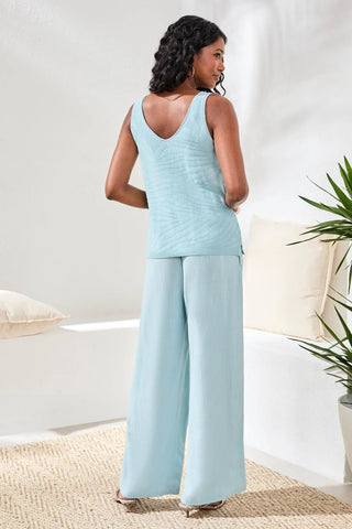 Tribal Combed Cotton Sleeveless V - Neck Sweater - Bray and Em Boutique