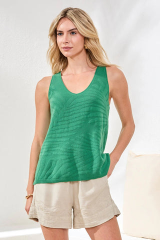 TRIBAL Combed Cotton Sleeveless V - Neck Sweater - Bray and Em Boutique