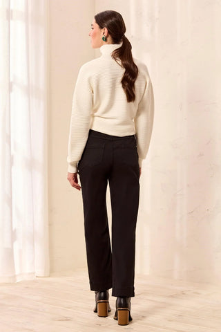 TRIBAL Straight Leg Pull-On Ankle Pants