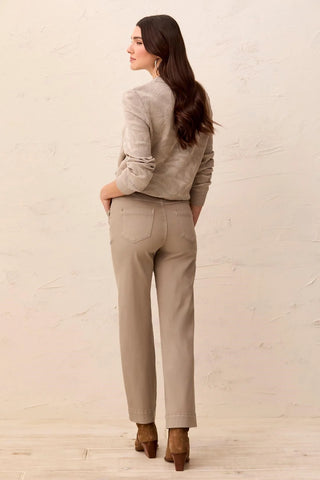 TRIBAL Straight Leg Pull-On Ankle Pants