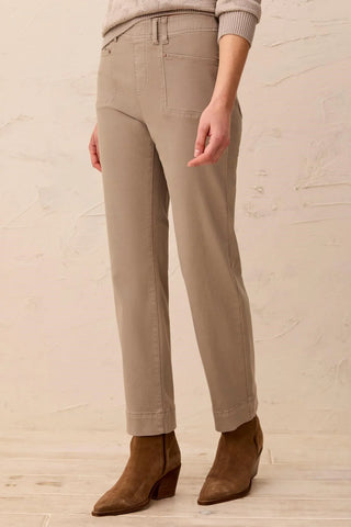 TRIBAL Straight Leg Pull-On Ankle Pants