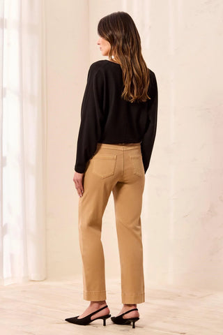 TRIBAL Straight Leg Pull-On Ankle Pants
