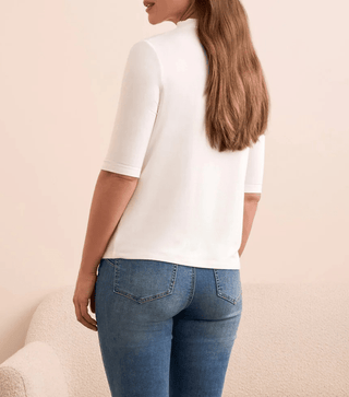 TRIBAL Crafted Look Funnel Knit Top - Bray and Em Boutique