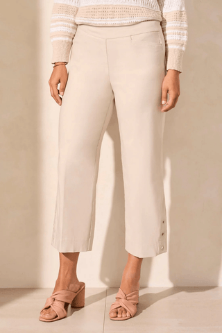 TRIBAL Crafted Perfection Wide Leg Capri Pants - Bray and Em Boutique