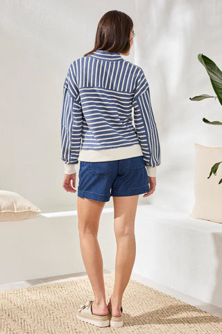 TRIBAL Easy Edge Popover Shirt - Bray and Em Boutique