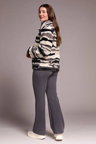 TRIBAL Edgy Twist Faux Fur Jacket - Bray and Em Boutique