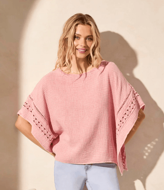 TRIBAL Expressive Find Gauze Blouse - Bray and Em Boutique