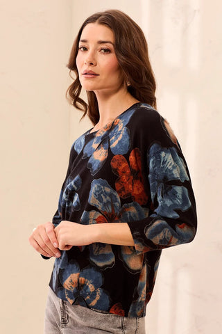 TRIBAL: Floral Crewneck Sweater - Bray and Em Boutique