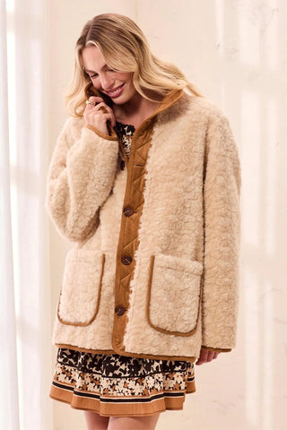 TRIBAL: Funnel Neck Jacket - Bray and Em Boutique