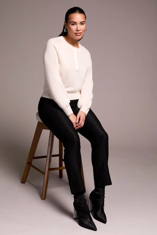 TRIBAL Glitter Luxe Pull-On Ankle Pants