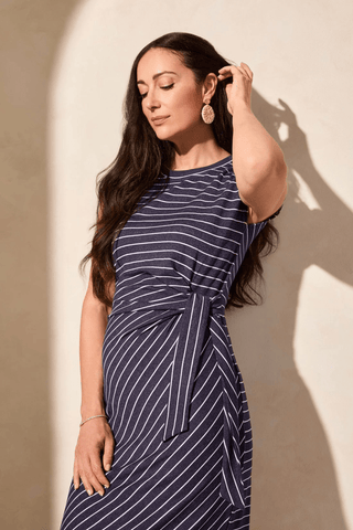 TRIBAL Infuse Your Look Striped Terry Dress - Bray and Em Boutique