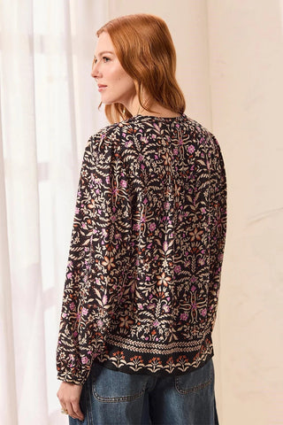 TRIBAL: Jacquard Empire Waist Blouse - Bray and Em Boutique