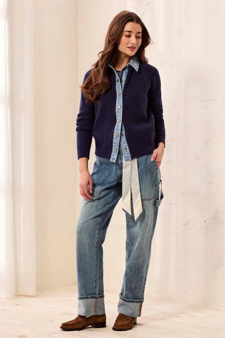 TRIBAL: Mixed Media Sweater Jacket