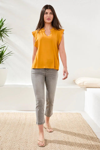 TRIBAL Mixed Media Top - Bray and Em Boutique