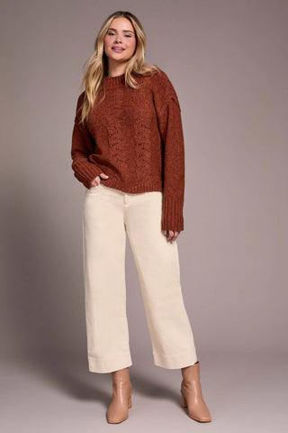 TRIBAL Multi Speckle Crew Neck Sweater - Bray and Em Boutique