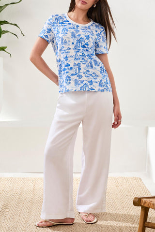 TRIBAL Nautical Escapes Crew Neck Top - Bray and Em Boutique