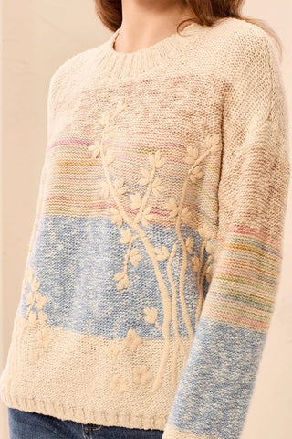 TRIBAL Novelty Embroidered Sweater - Bray and Em Boutique